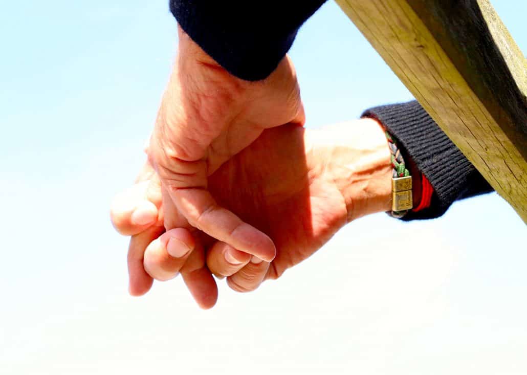 Two hands joined — trust and partnership